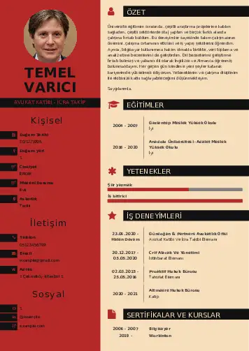 Hukuk Sekreteri Cv Örnekleri cv indir